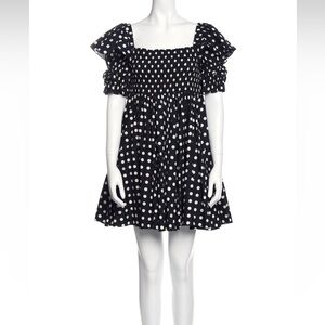 Caroline Constas Polka Dot Print Mini Dress w/ Tags
